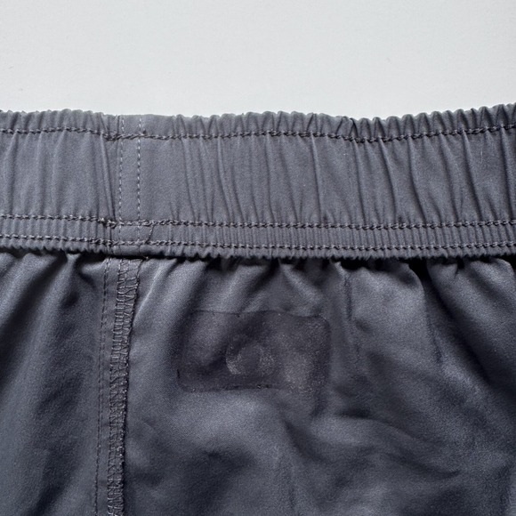 PSYCHO TUNA 6" Solid Unlined Swim Shorts Mens Medium Black Trunks‎ Elastic Waist - Picture 7 of 13